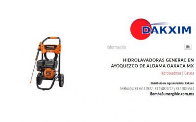Hidrolavadoras Generac en Ayoquezco de Aldama Oaxaca Mx