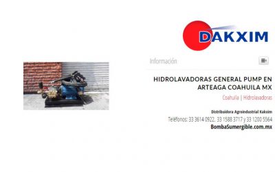 Hidrolavadoras General Pump en Arteaga Coahuila Mx