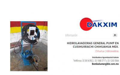 Hidrolavadoras General Pump en Cusihuiriachi Chihuahua Mex.