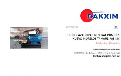 Hidrolavadoras General Pump en Nuevo Morelos Tamaulipas MX