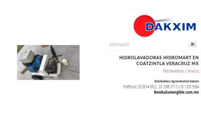 Hidrolavadoras Hidromart en Coatzintla Veracruz MX