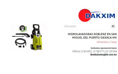 Hidrolavadoras Koblenz en San Miguel del Puerto Oaxaca Mx