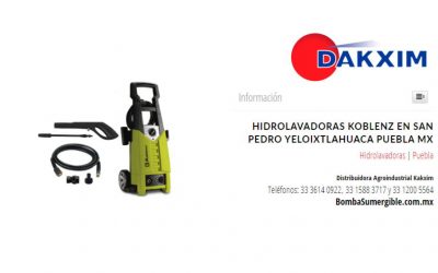 Hidrolavadoras Koblenz en San Pedro Yeloixtlahuaca Puebla MX