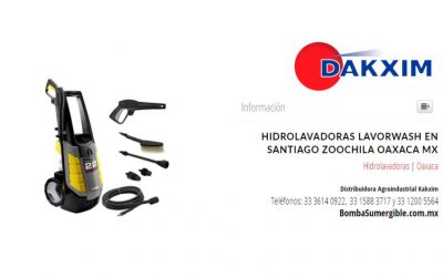 Hidrolavadoras Lavorwash en Santiago Zoochila Oaxaca Mx