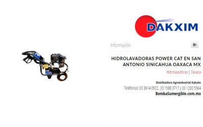 Hidrolavadoras Power Cat en San Antonio Sinicahua Oaxaca Mx