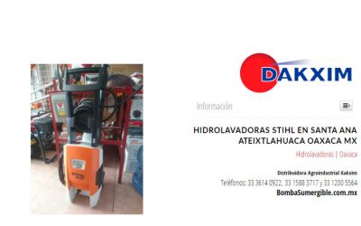 Hidrolavadoras Stihl en Santa Ana Ateixtlahuaca Oaxaca Mx