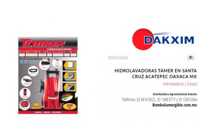 Hidrolavadoras Tamer en Santa Cruz Acatepec Oaxaca MX