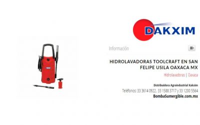 Hidrolavadoras Toolcraft en San Felipe Usila Oaxaca Mx