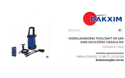 Hidrolavadoras Toolcraft en San Juan Sayultepec Oaxaca Mx