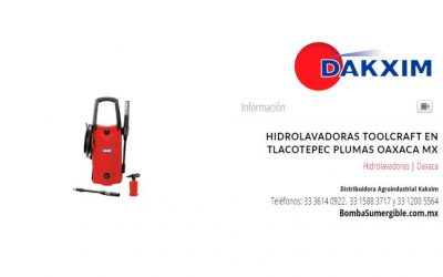 Hidrolavadoras Toolcraft en Tlacotepec Plumas Oaxaca MX