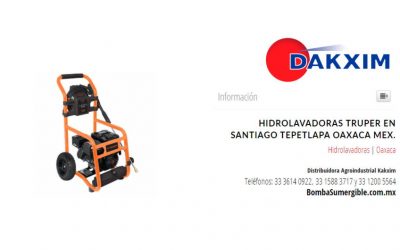 Hidrolavadoras Truper en Santiago Tepetlapa Oaxaca Mex.