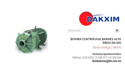 Bomba Centrifuga Barnes Alta Presi en   MX