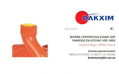 Bomba Centrifuga Evans 2hp 5hme020 en Atoyac Ver. Mex