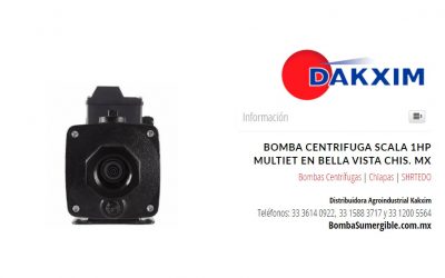 Bomba Centrifuga Scala 1hp Multiet en Bella Vista Chis. Mx