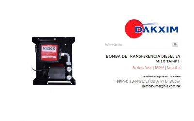 Bomba De Transferencia Diesel en Mier Tamps.