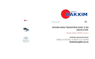 Bomba Para Transferir Disel O en Aquila Ver.