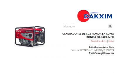 Generadores de Luz Honda en Loma Bonita Oaxaca Mex