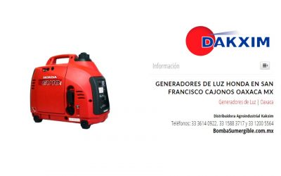 Generadores de Luz Honda en San Francisco Cajonos Oaxaca Mx