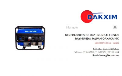 Generadores de Luz Hyundai en San Raymundo Jalpan Oaxaca Mx
