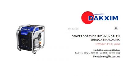 Generadores de Luz Hyundai en Sinaloa Sinaloa MX