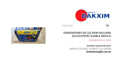 Generadores de Luz New Holland en Xicotepec Puebla Mexico