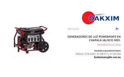 Generadores de Luz Powermate en Chapala Jalisco Mex.