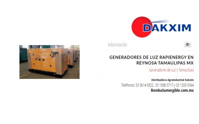 Generadores de Luz Rapienergy en Reynosa Tamaulipas MX