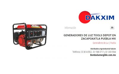 Generadores de Luz Tools Depot en Zacapoaxtla Puebla MX
