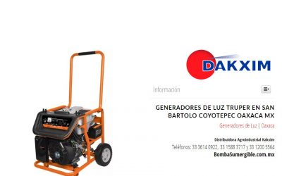 Generadores de Luz Truper en San Bartolo Coyotepec Oaxaca MX