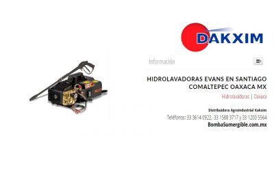 Hidrolavadoras Evans en Santiago Comaltepec Oaxaca Mx