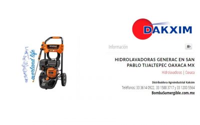 Hidrolavadoras Generac en San Pablo Tijaltepec Oaxaca Mx