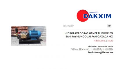 Hidrolavadoras General Pump en San Raymundo Jalpan Oaxaca MX