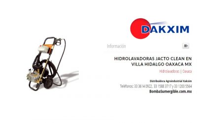 Hidrolavadoras Jacto Clean en Villa Hidalgo Oaxaca MX