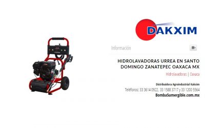 Hidrolavadoras Urrea en Santo Domingo Zanatepec Oaxaca Mx