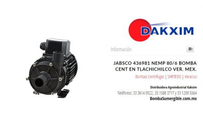 Jabsco 436981 Nemp 80/6 Bomba Cent en Tlachichilco Ver. Mex.
