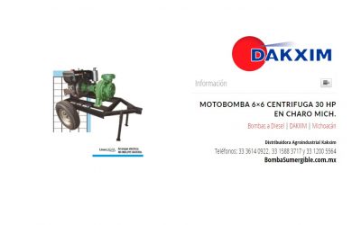 Motobomba 6×6 Centrifuga 30 Hp en Charo Mich.