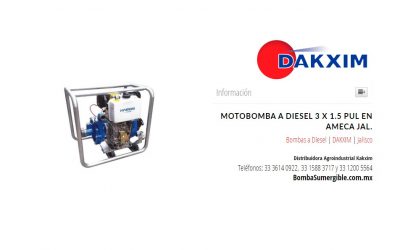Motobomba A Diesel 3 X 1.5 Pul en Ameca Jal.