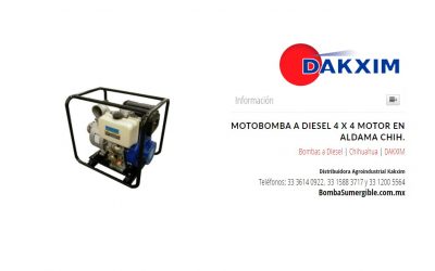 Motobomba A Diesel 4 X 4 Motor en Aldama Chih.
