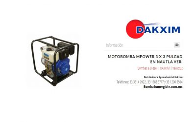 Motobomba  Mpower 3 X 3 Pulgad en Nautla Ver.