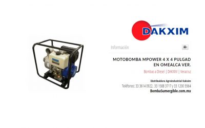 Motobomba  Mpower 4 X 4 Pulgad en Omealca Ver.