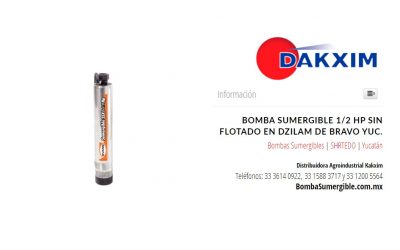 Bomba Sumergible 1/2 Hp Sin Flotado en Dzilam de Bravo Yuc.