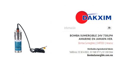 Bomba Sumergible 24v 730lph Amarine en Jamapa Ver.