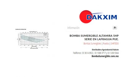 Bomba Sumergible Altamira 5hp Serie en Lafragua Pue.