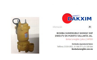 Bomba Sumergible Shimge 5hp Dwe37v en Puerto Vallarta Jal.