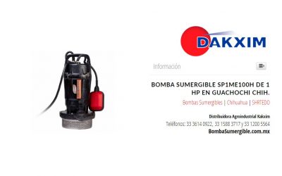 Bomba Sumergible Sp1me100h De 1 Hp en Guachochi Chih.