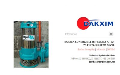 Bomba Sunergible Impelmex Ai-32-76 en Tanhuato Mich.