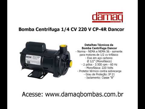 Bomba Centrífuga 1/4 CV Mono 220 V CP-4R Dancor