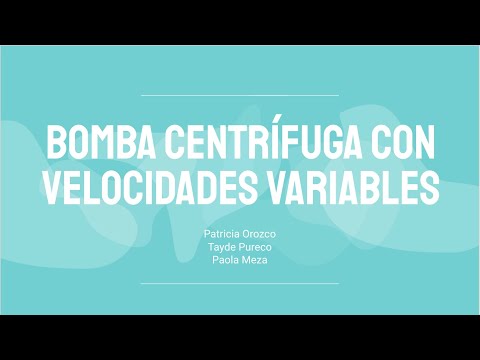 Bomba Centrifuga Con Velocidades Variables.(ver Descripción) - Categoría Información de Bombas Centrífugas 2021 - @Dakxim México