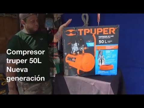 Compresor Truper 50L Nueva Generación 2020 color Naranja