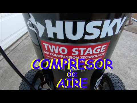 Desempaquetando HUSKY Compresor de aire // HUSKY 30 Gal. 175 PSI 2 Stage Air Compressor.